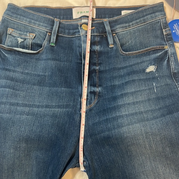 Frame Denim Women's Straight Leg Jeans - Blue - Picture 11 of 11